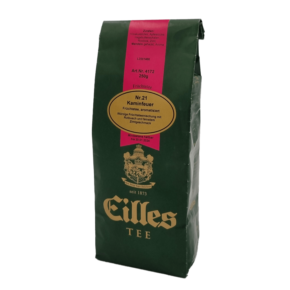 EILLES TEE Kaminfeuer