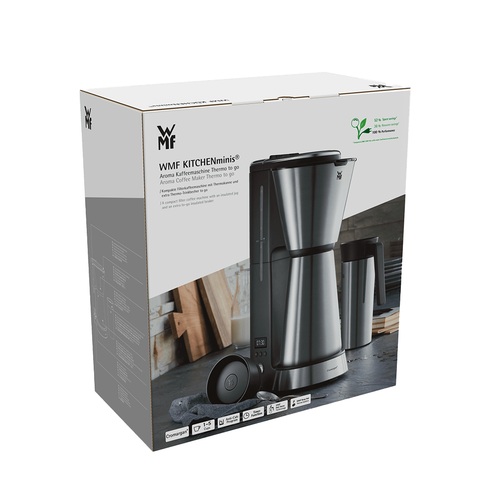 WMF Kitchenminis Ekspres przelewowy +KUBEK TERMICZNY, srebrny - obrazek 6